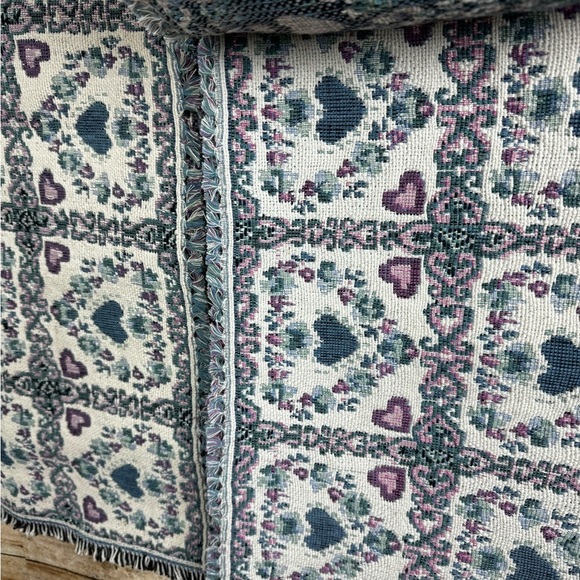 (4) Vintage Cotton Linen Placemats Country Style Design with Runner - Picture 3 of 4